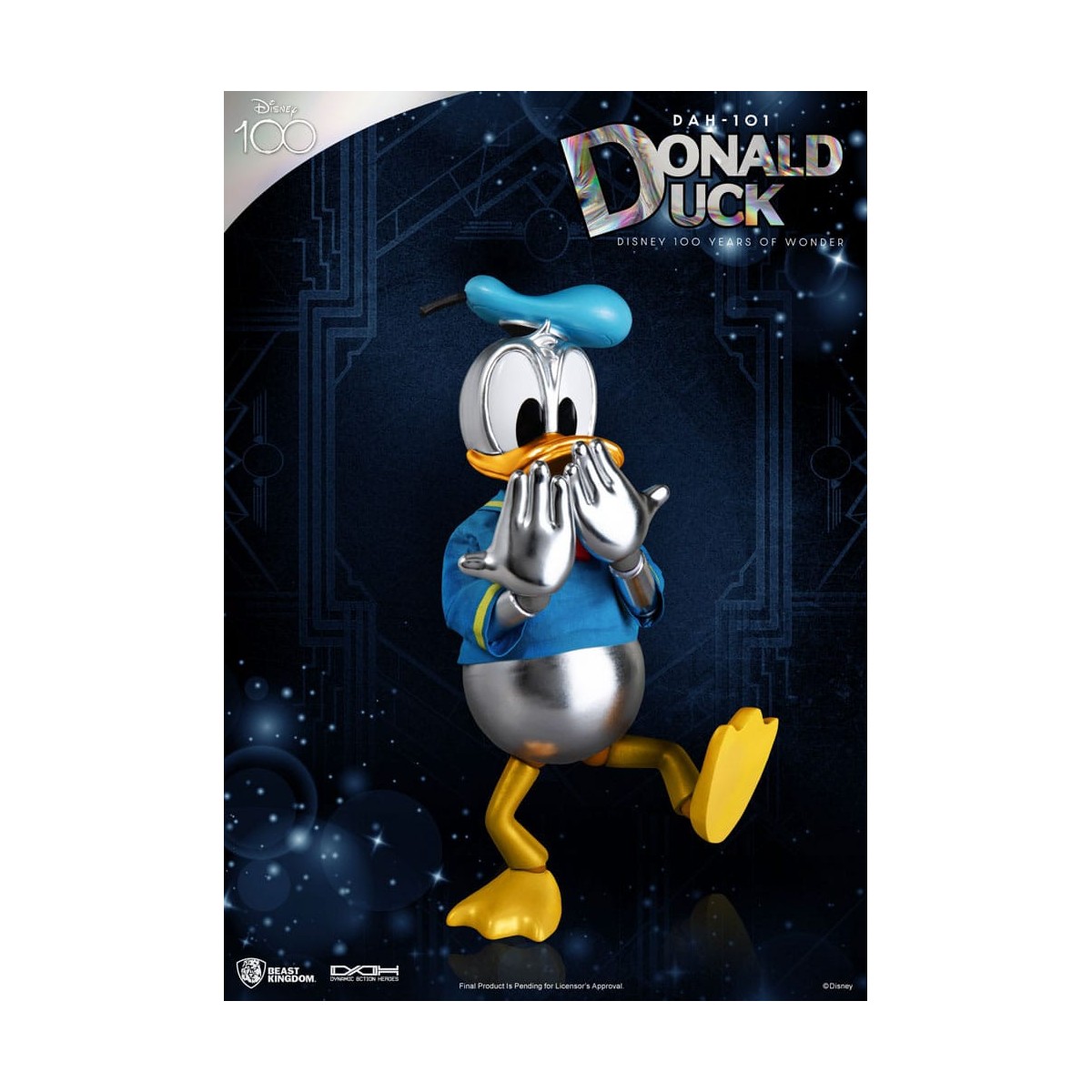 Beast Kingdom Disney 100 Años de Maravilla - Pato Donald - Héroes de Acción Dinámica 1/9 - D100