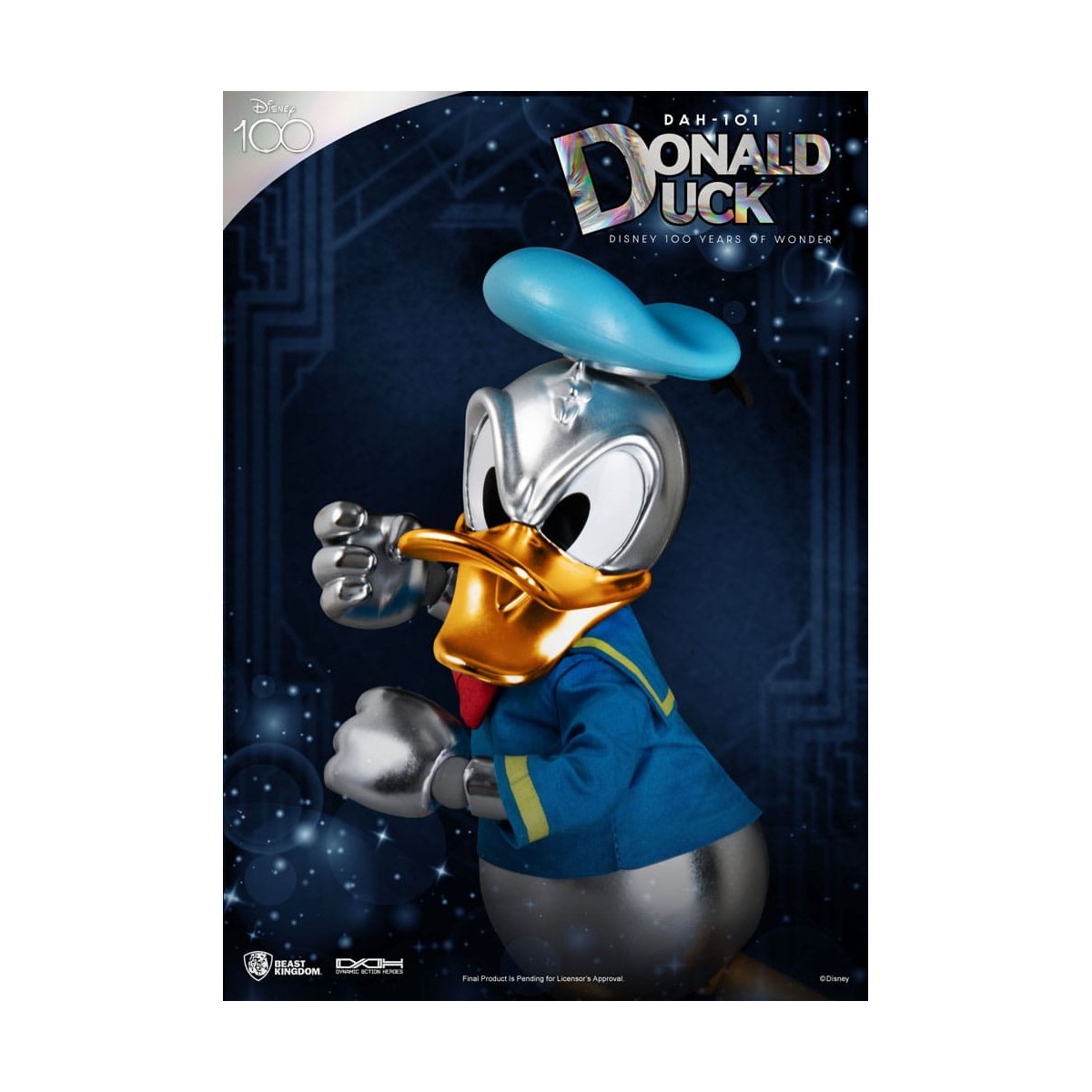 Beast Kingdom Disney 100 Años de Maravilla - Pato Donald - Héroes de Acción Dinámica 1/9 - D100