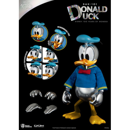 Beast Kingdom Disney 100 Años de Maravilla - Pato Donald - Héroes de Acción Dinámica 1/9 - D100