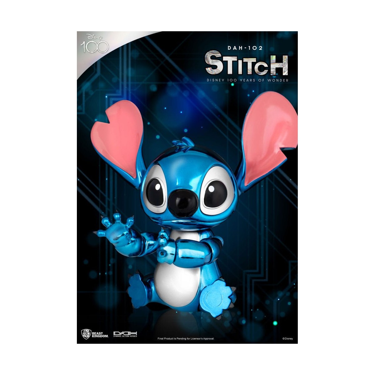 Beast Kingdom Disney 100 Años de Maravilla - Lilo & Stitch - Stitch - Héroes de Acción Dinámica 1/9 - D100