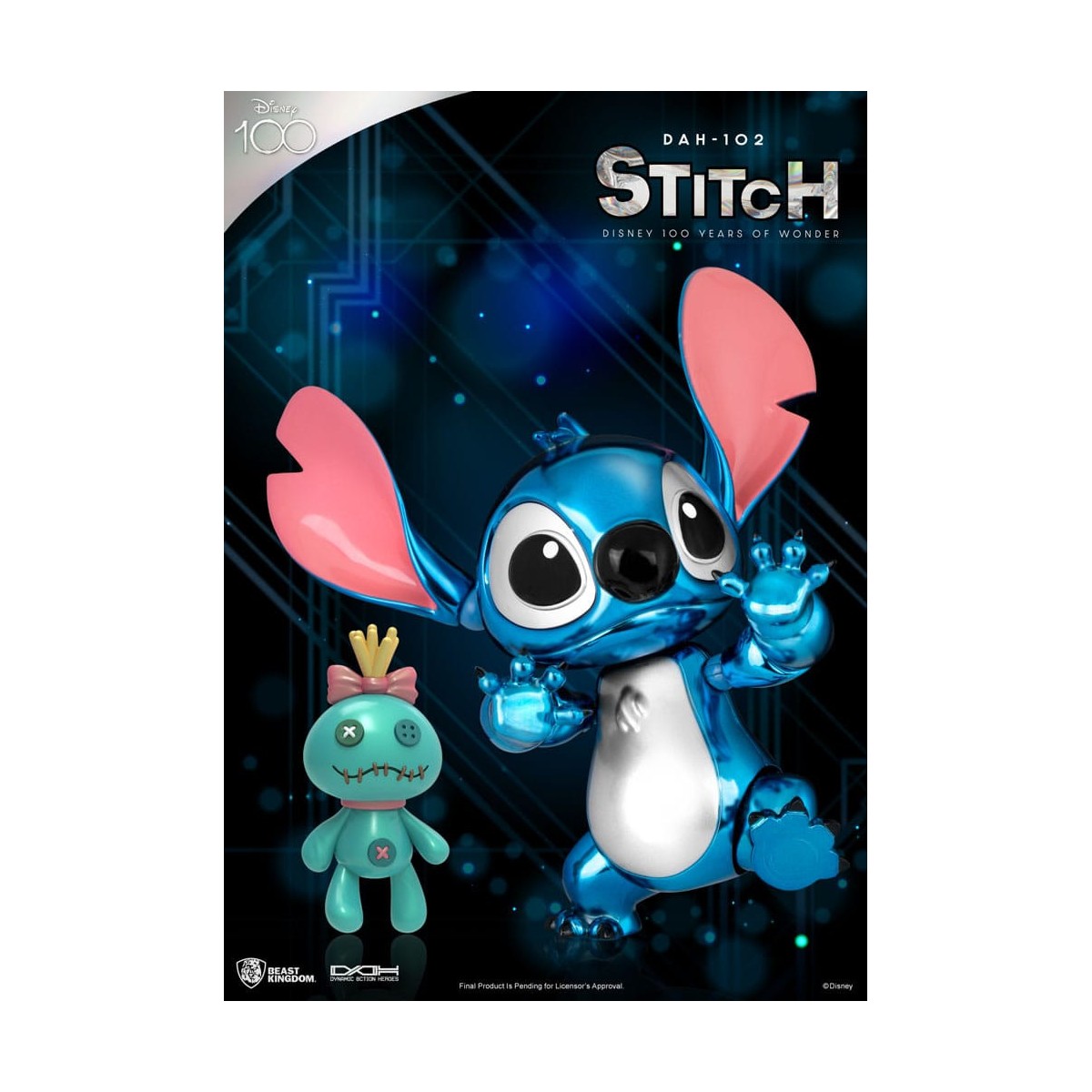 Beast Kingdom Disney 100 Años de Maravilla - Lilo & Stitch - Stitch - Héroes de Acción Dinámica 1/9 - D100