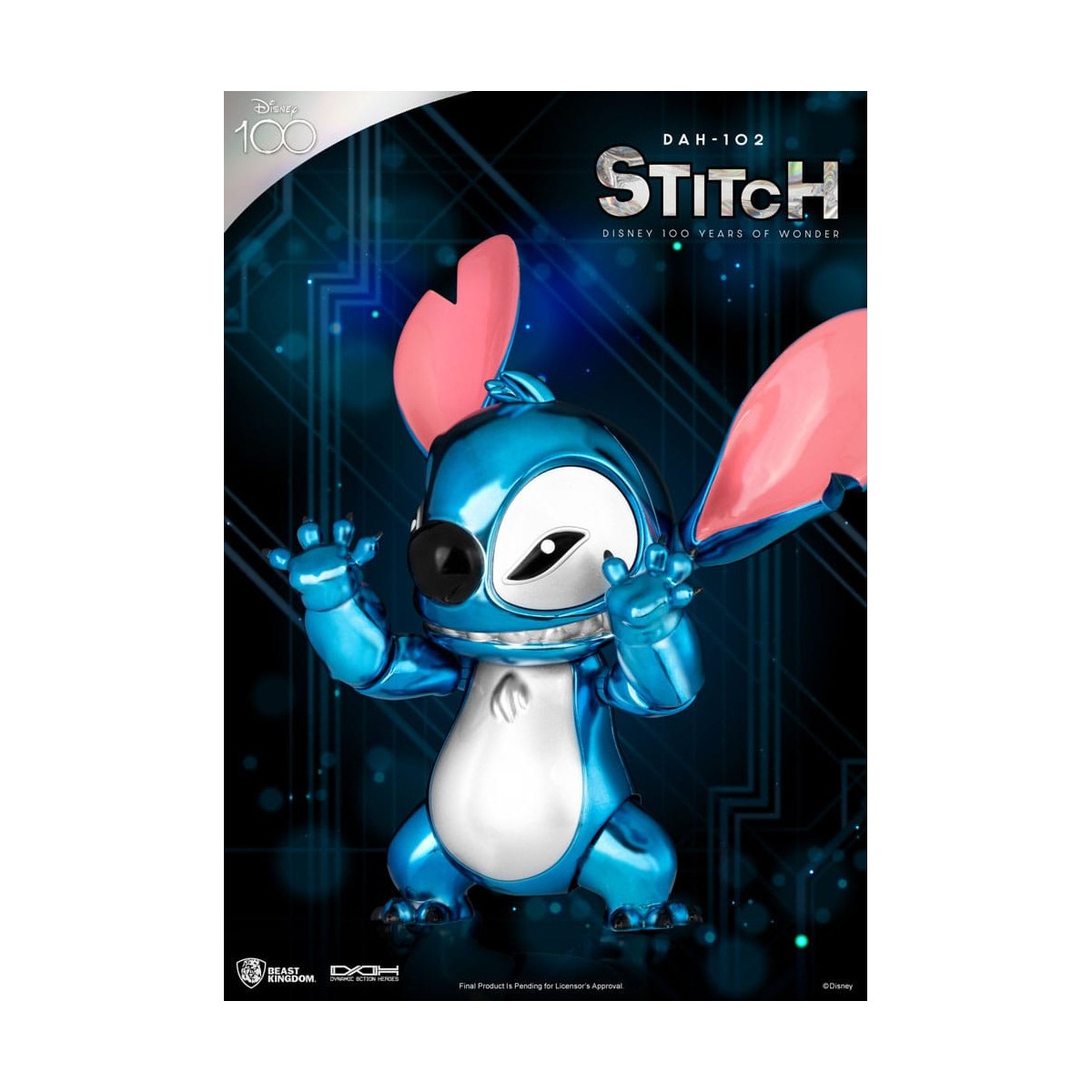 Beast Kingdom Disney 100 Años de Maravilla - Lilo & Stitch - Stitch - Héroes de Acción Dinámica 1/9 - D100