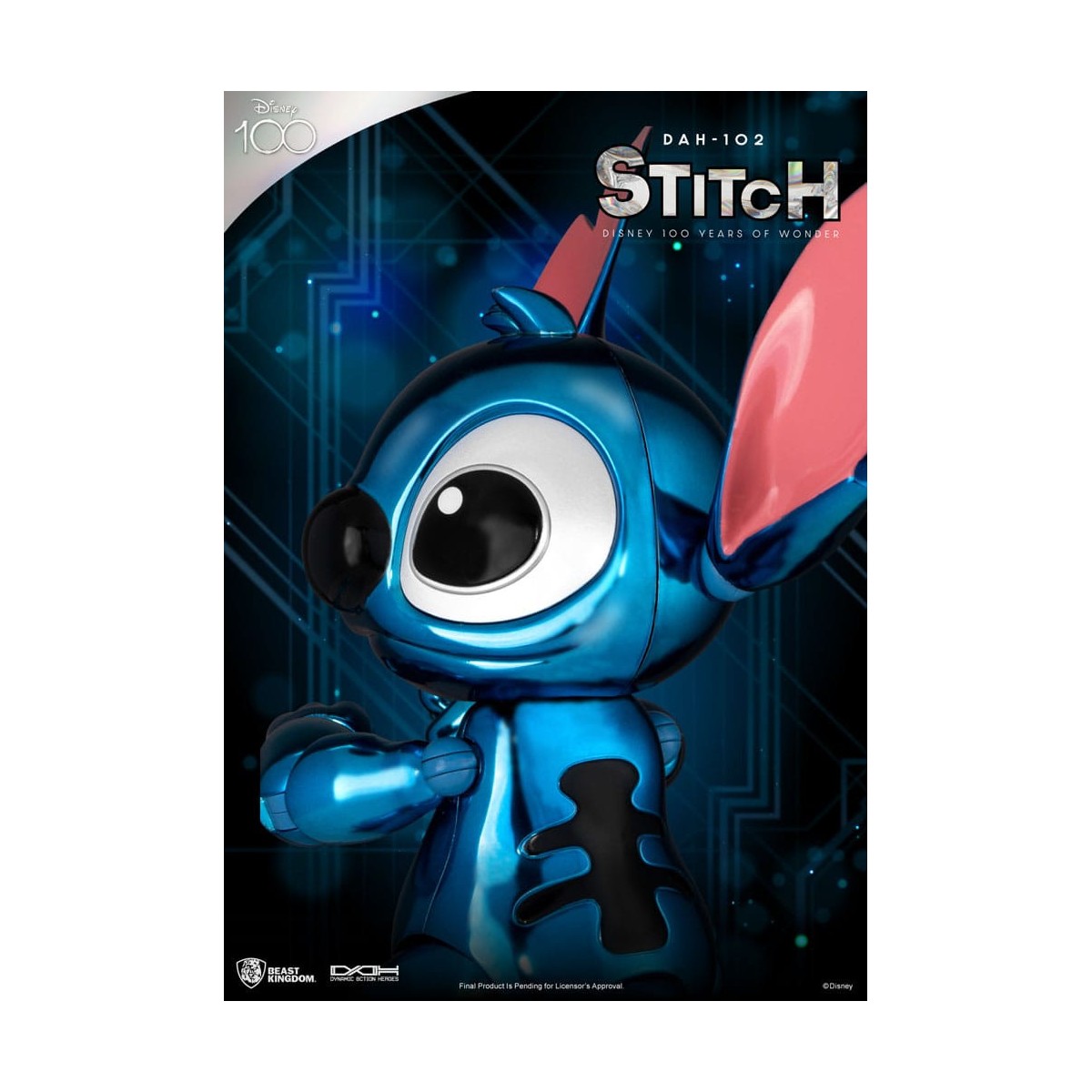 Beast Kingdom Disney 100 Años de Maravilla - Lilo & Stitch - Stitch - Héroes de Acción Dinámica 1/9 - D100