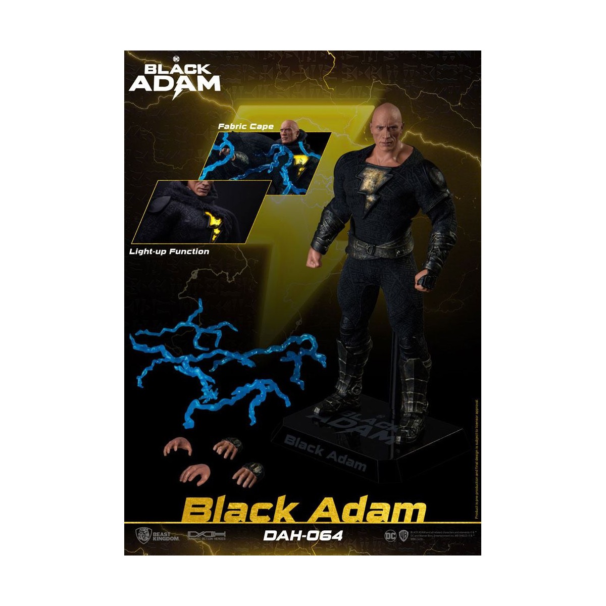 Beast Kingdom - Black Adam - figura de acción 1/9 Dynamic Action Heroes