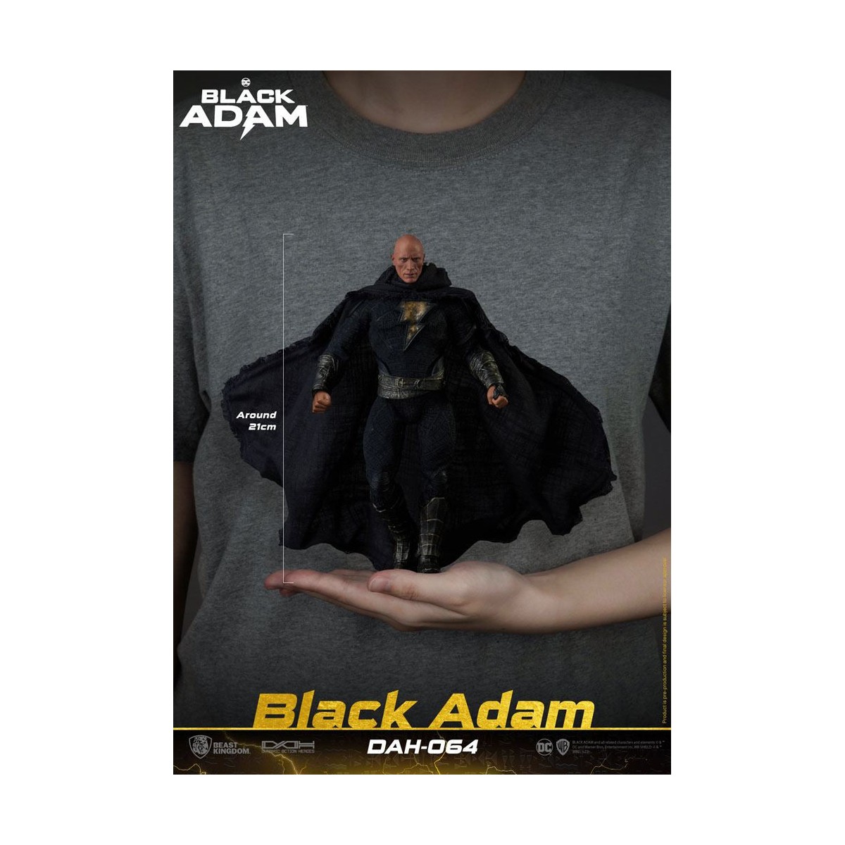 Beast Kingdom - Black Adam - figura de acción 1/9 Dynamic Action Heroes