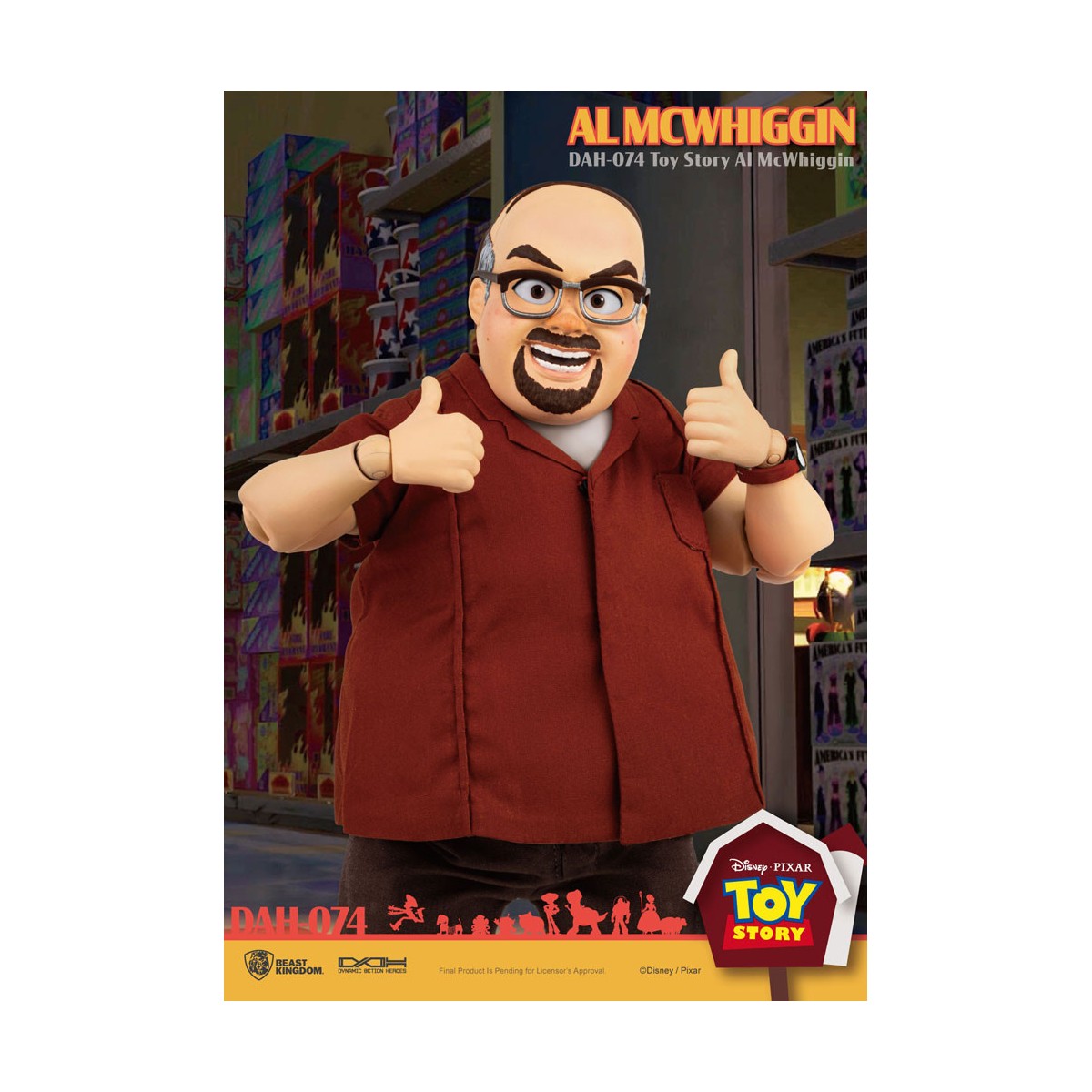 Beast Kingdom - Toy Story 2 Al Mcwhiggn - figura de acción Dynamic Action Heroes 1/9