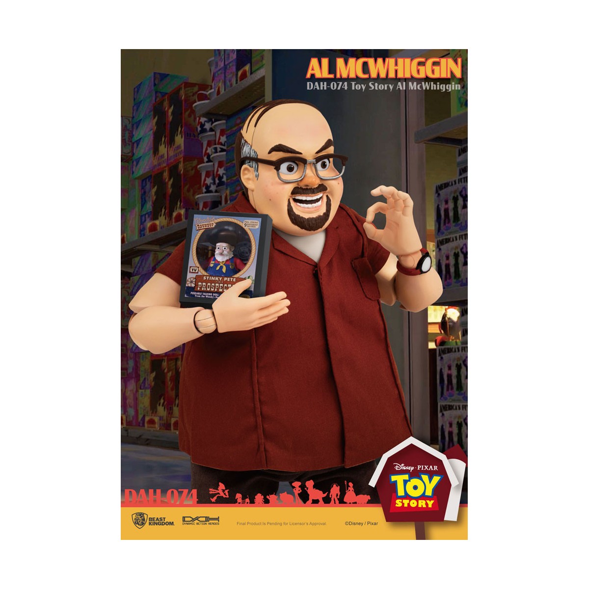 Beast Kingdom - Toy Story 2 Al Mcwhiggn - figura de acción Dynamic Action Heroes 1/9