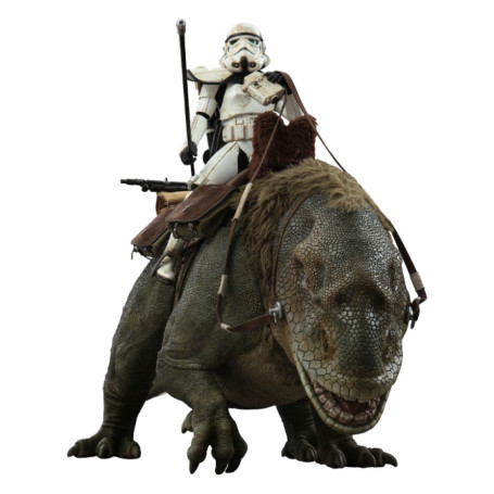 Hot Toys Star Wars - Pack 2 figuras 1/6 Sandtrooper Sargento y Dewback - Episodio IV