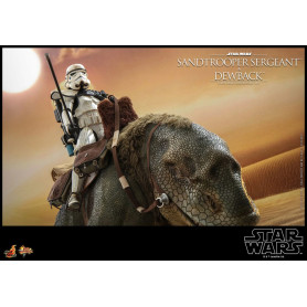 Hot Toys Star Wars - Pack 2 figuras 1/6 Sandtrooper Sargento y Dewback - Episodio IV