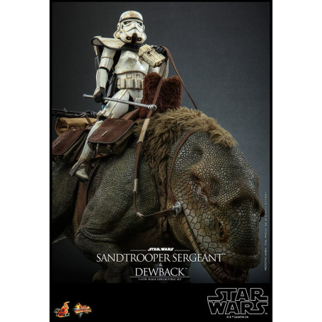 Hot Toys Star Wars - Pack 2 figuras 1/6 Sandtrooper Sargento y Dewback - Episodio IV