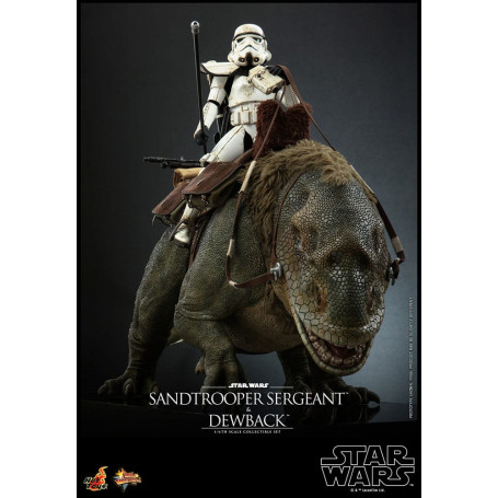 Hot Toys Star Wars - Pack 2 figuras 1/6 Sandtrooper Sargento y Dewback - Episodio IV