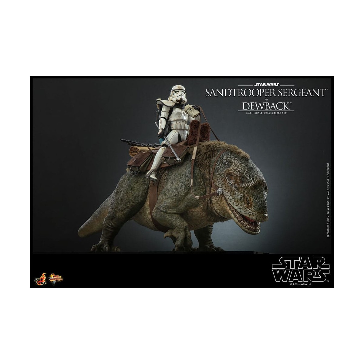 Hot Toys Star Wars - Pack 2 figuras 1/6 Sandtrooper Sargento y Dewback - Episodio IV