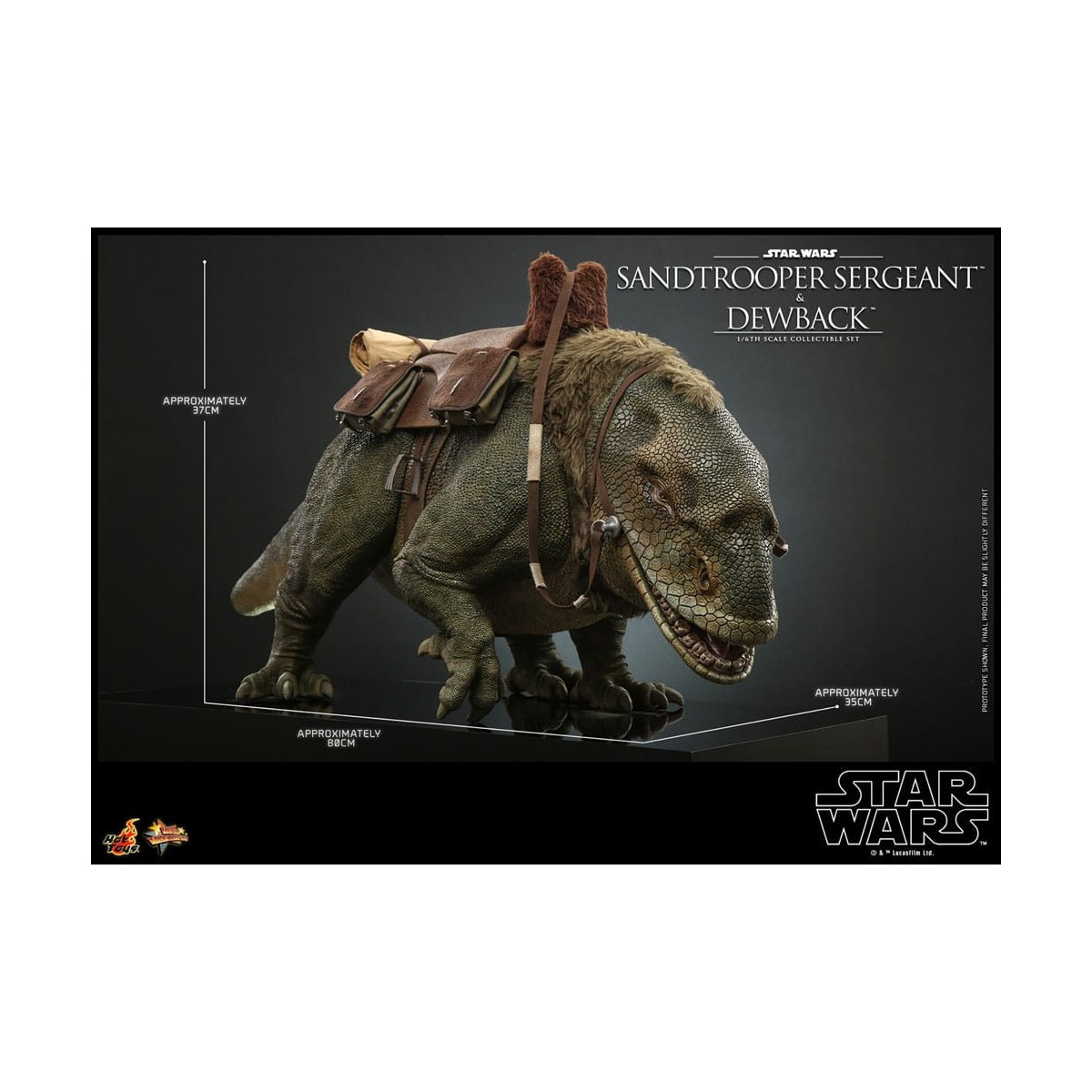 Hot Toys Star Wars - Pack 2 figuras 1/6 Sandtrooper Sargento y Dewback - Episodio IV