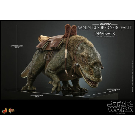 Hot Toys Star Wars - Pack 2 figuras 1/6 Sandtrooper Sargento y Dewback - Episodio IV