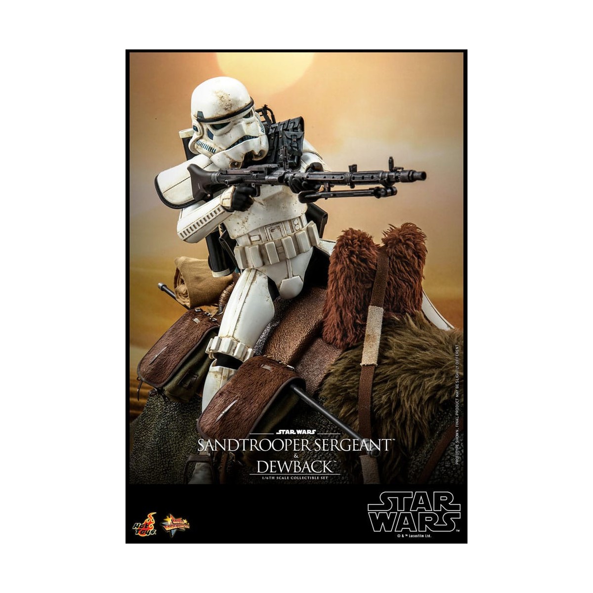 Hot Toys Star Wars - Pack 2 figuras 1/6 Sandtrooper Sargento y Dewback - Episodio IV